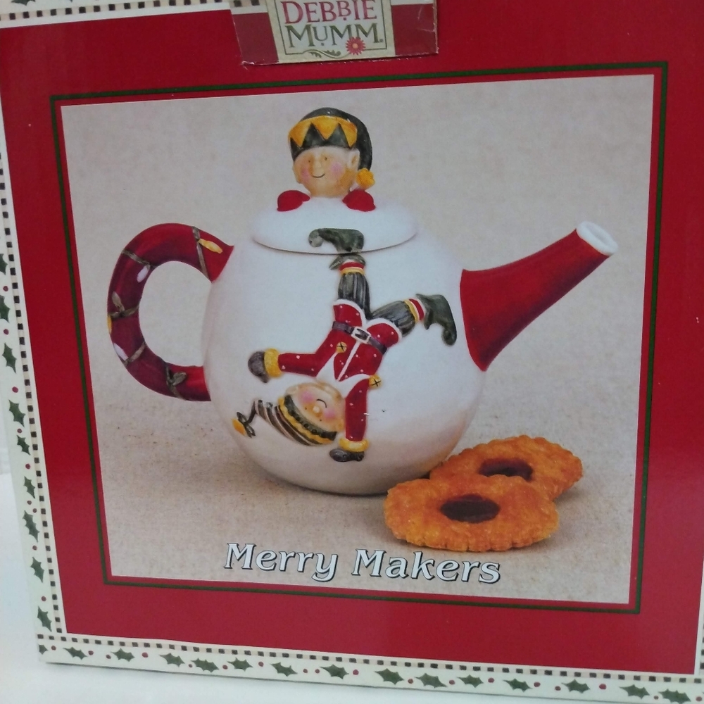 Debbie Mumm Hand Painted Collectable Teapot